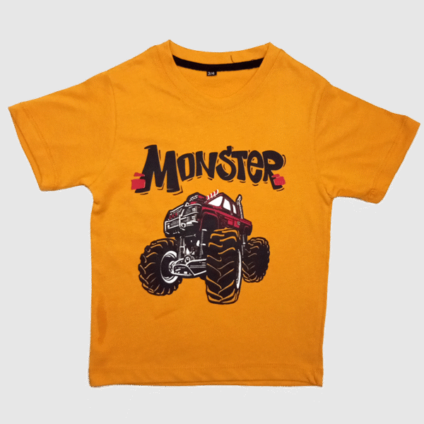 T-Shirt Monster Mustard
