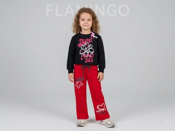 Track Suit - Trust Your Crazy Idea - Black & Red