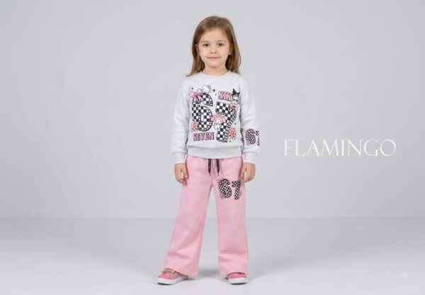 Track Suit - 67 - Oatmeal & Baby Pink