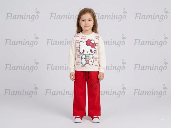 Track Suit - Hello Kitty - Off White & Red