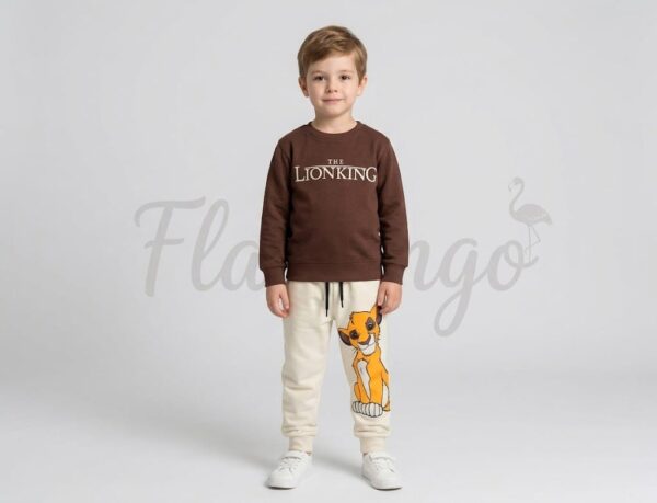 Track Suit - Lion King - Dark Brown & Cream