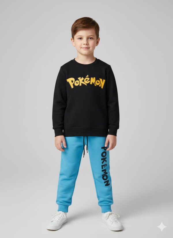 Track Suit - Pokemon - Black & Sky Blue