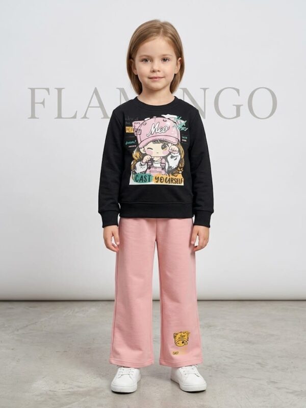 Track Suit - Meo - Black & Dusty Pink