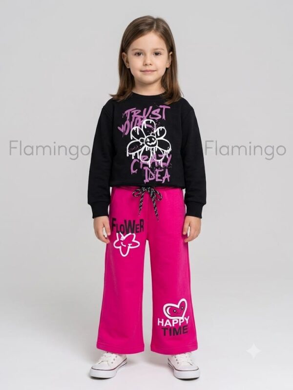 Track Suit - Trust Your Crazy Idea - Black & Shocking Pink