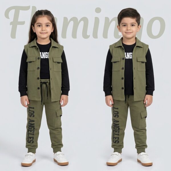 Track Suit - Los Angeles - Olive Green & Black